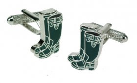 Cufflinks - Green Wellies